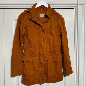 Universal Thread hooded full zip rust orange jacket size XS